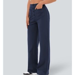 Halara DayStretch High Waisted Pockets Straight Leg Casual Pants